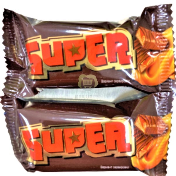 Glazed candies "Super" with nougat and caramel kg