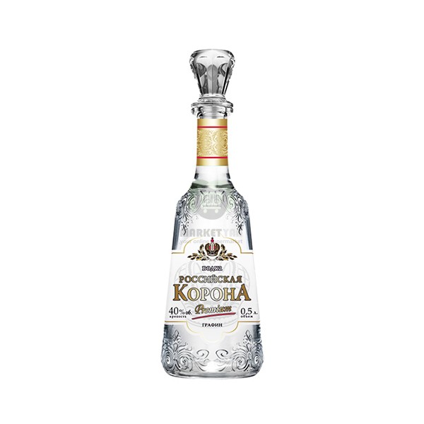Vodka "Rossiyskaya Korona" 40% 0.5L