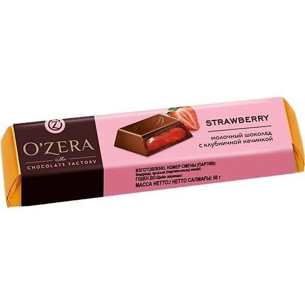 Bar "Ozera" with strawberry filling 45g