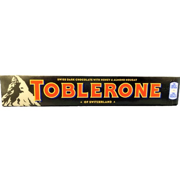 Chocolate bar "Toblerone" dark chocolate nougat 100g