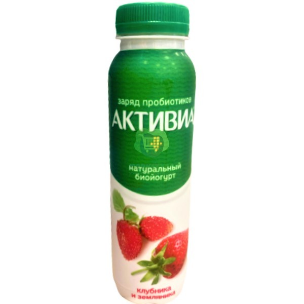 Bioyogurt drink "Activia" natural with strawberries and fragaria 2% 260g