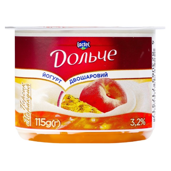 Yogurt "Dolche" peach 3.2% 115g