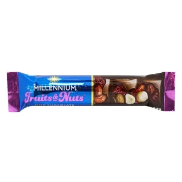 Milk chocolate bar "Fruits&Nuts" with cranberries 35g