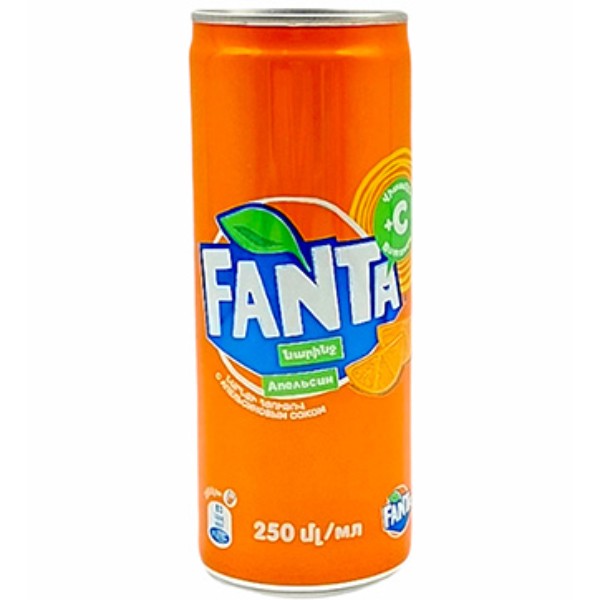 Refreshing drink "Fanta" orange 250ml