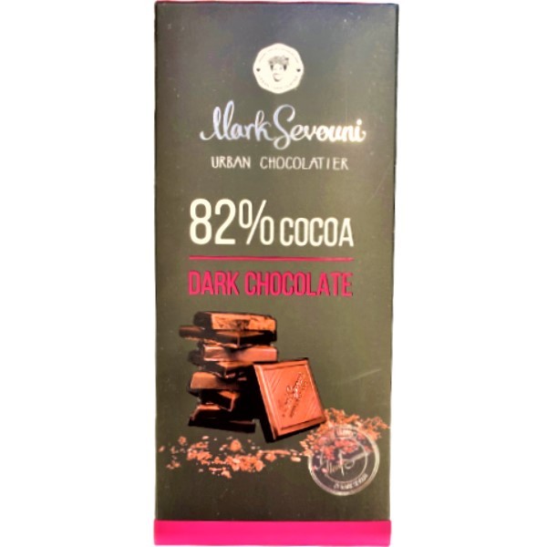 Շոկոլադե սալիկ «Mark Sevouni» 82% մուգ շոկոլադ 90գ