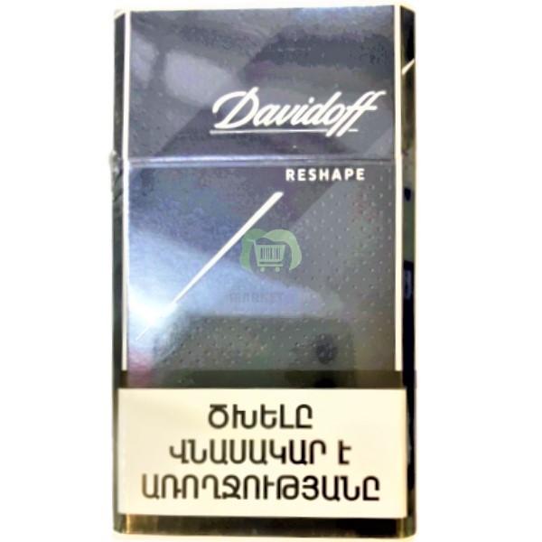Cigarettes "Davidoff" Reshape Black 20pcs