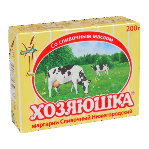 Маргарин "Хозяюшка" 65% 200г