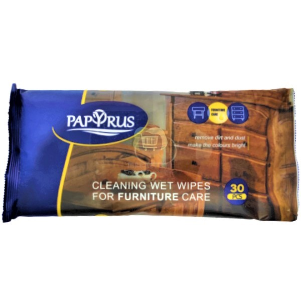 Cleaning wet wipes "Papyrus" for furniture care 30pcs