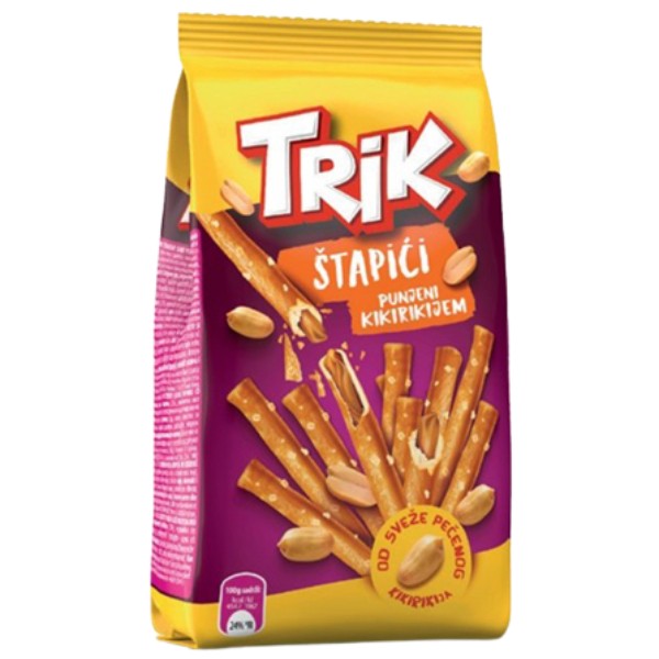 Salty sticks "Trik" with peanut filling 200g