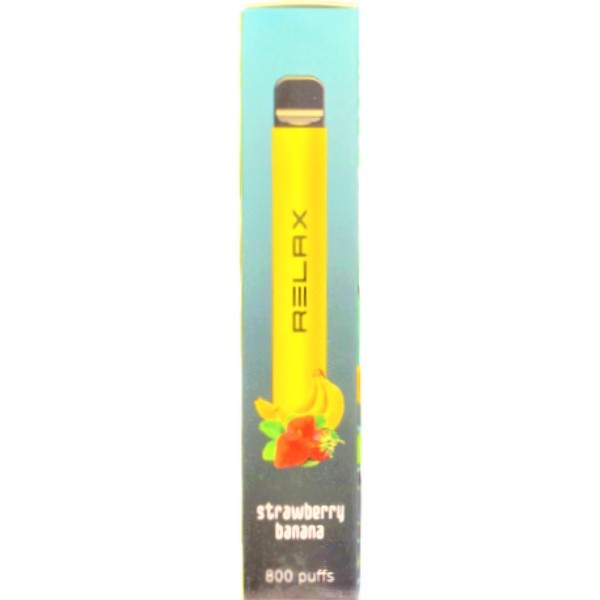 Electronic cigarette "RELAX" 800 puffs with strawberry and banana flavor pcs