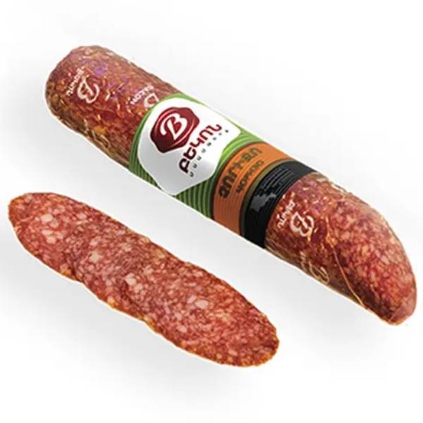 Sausage "Bacon" raw smoked chorizo ​​small piece