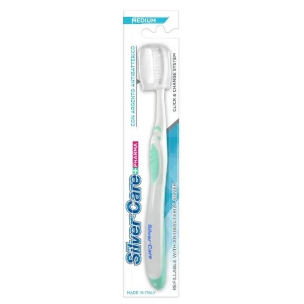 Toothbrush “Silver Care Pharma” antibacterial medium hardness