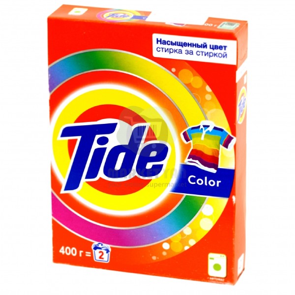 Լվացքի փոշի «Tide» գունավոր, ավտոմատ 400գր