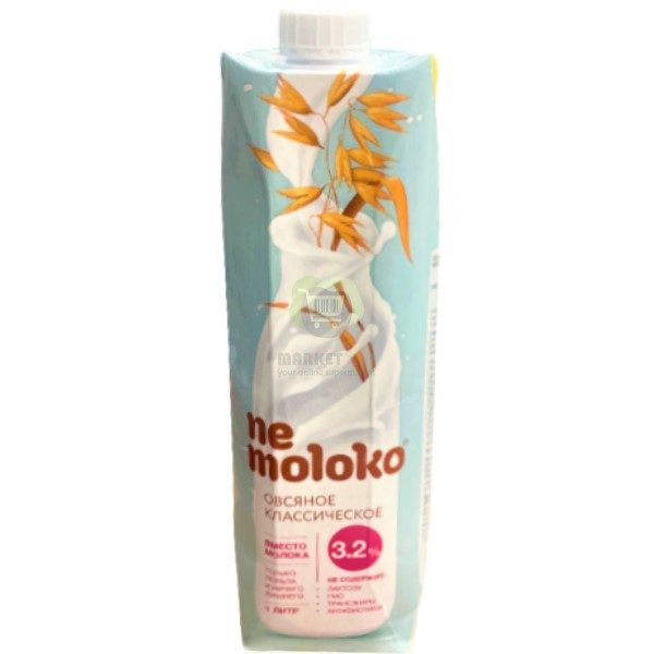 Oatmeal drink "Ne moloko" classic without lactose 1l