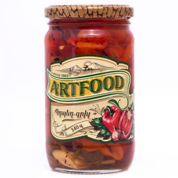 Beans "Artfood" glass jar with nuts 370g