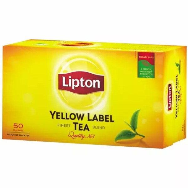 Tea "Lipton" yellow 50 packets 100g