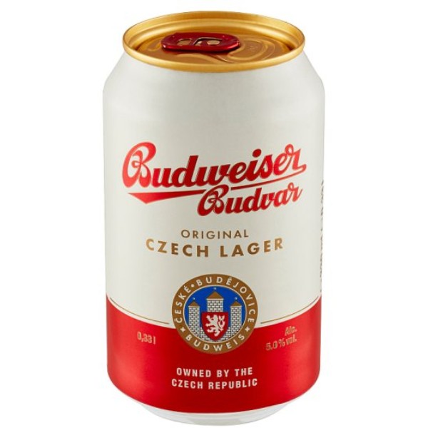 Գարեջուր «Budweiser» թիթեղյա տարա 0․33լ