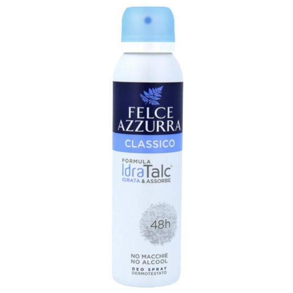 Deodorant "Felce Azzurra" Classico IdraTalc 48h 150ml