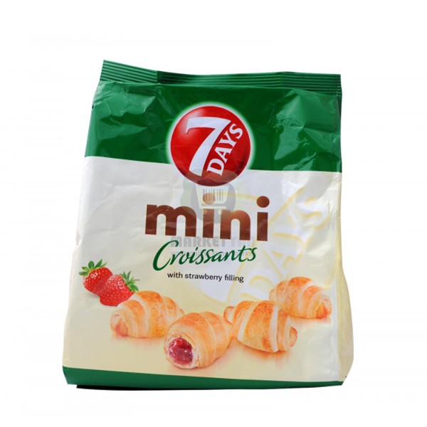 Croissant "7 Days" mini, strawberry 200 gr