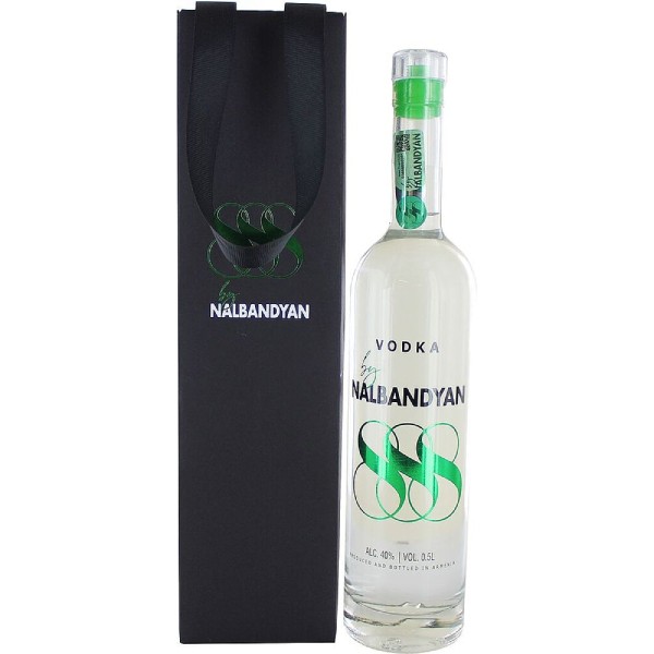 Vodka "Nalbandyan 888" in a box 0 5l