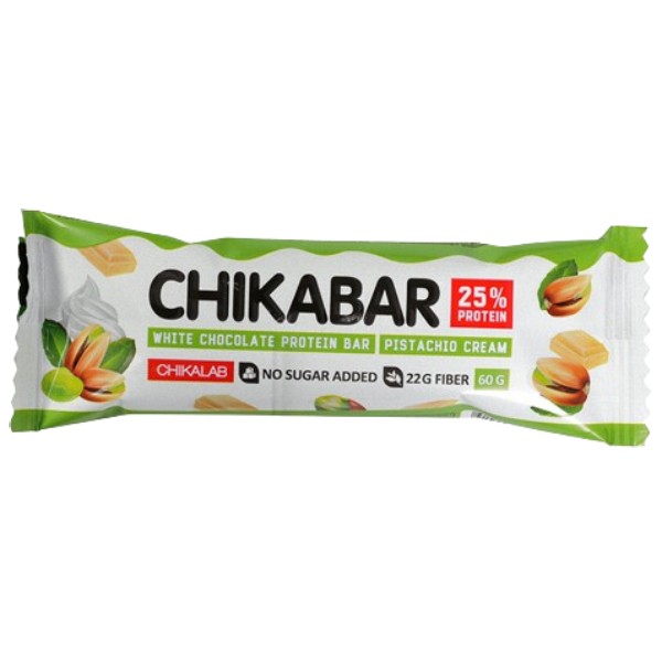 Bar "ChikaLab" protein chocolate pistachio cream 60g