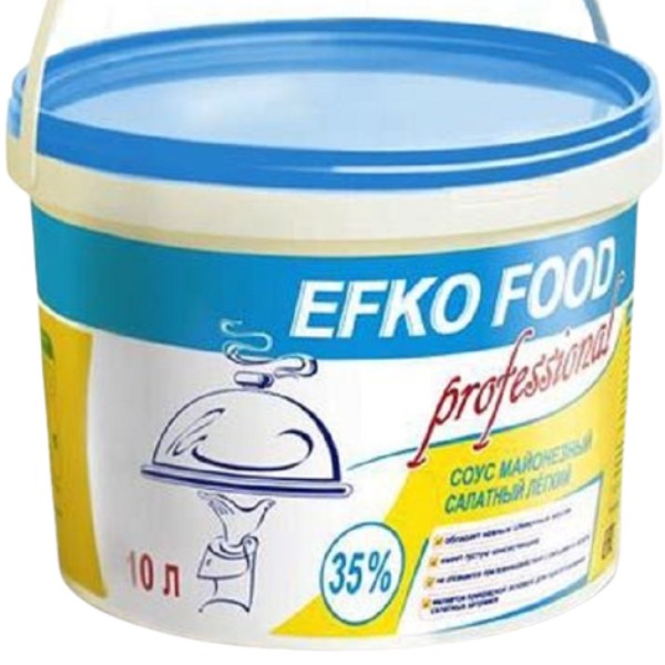 Соус майонезный "Слобода" Efko Food Professional салатный легкий 35% 10л