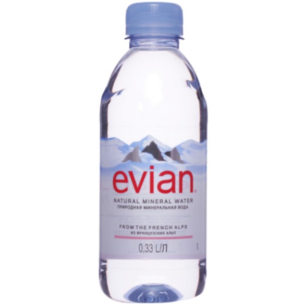 Խմելու ջուր «Evian» 0.33լ