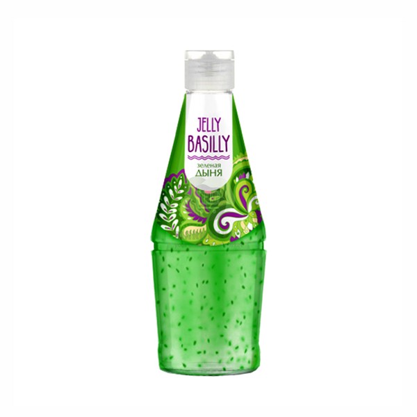 Juice "Jelly Basillly" with green melon, 0,3 l