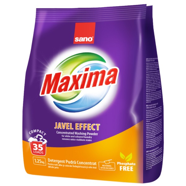 Washing powder "Sano Maxima" javel effect 1.25