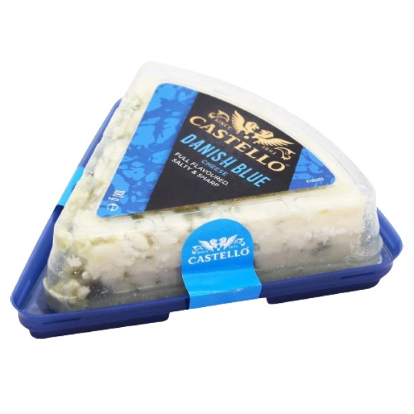 Сыр "Castello" Danish Blue с голубой плесенью 50% 100г