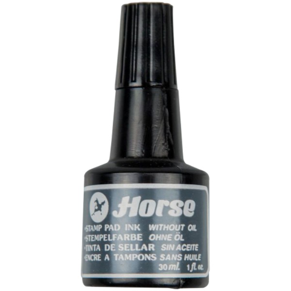 Stamp ink "Horse" black 30ml