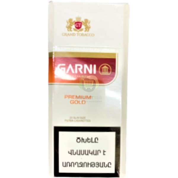 Cigarettes "Garni" Premium Gold Slims 20pcs