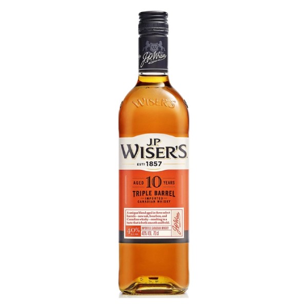 Виски "J.P. Wiser's Triple Barrel" 10,лет 0,7л