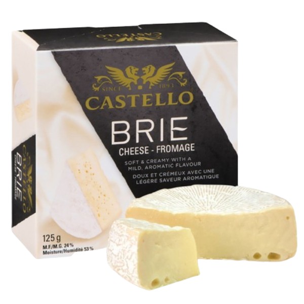 Сыр "Castello" Brie с белой плесенью 50% 125г