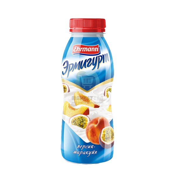Питьевой йогурт "Ehrmann" Эрминурт маракуйя персик 1.2% 420г