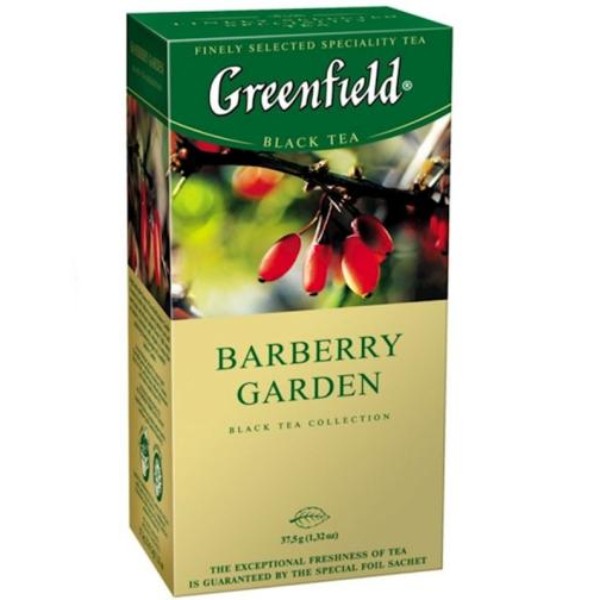 Black tea "Greenfield" rosehip 25 packets