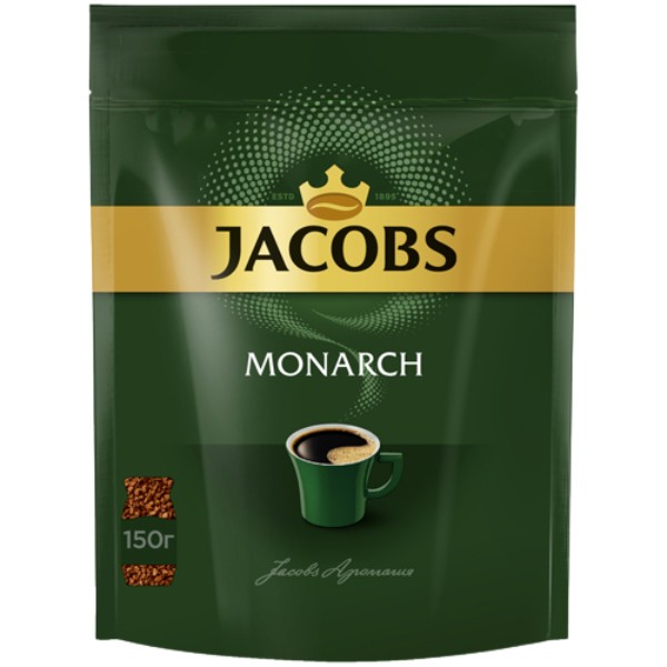 Кофе растворимый "Jacobs" Monarch сублимированный 150г