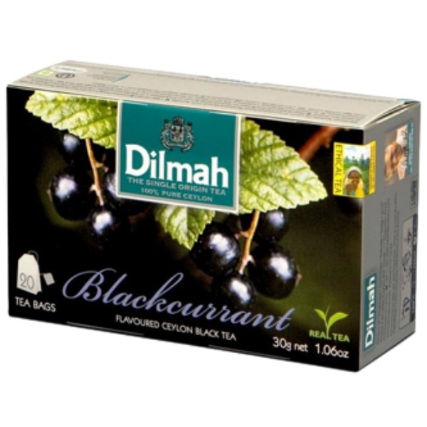 Чай черный "Dilmah" Черная смородина 30г
