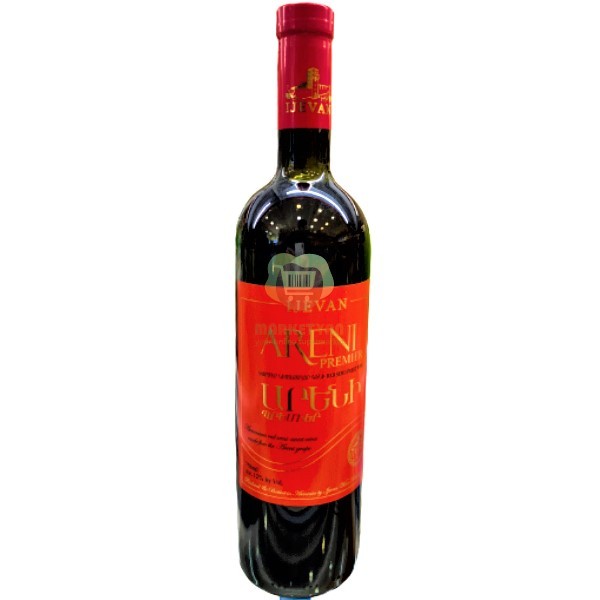Wine "Ijevan" Areni Premier red semi-sweet 0.75l