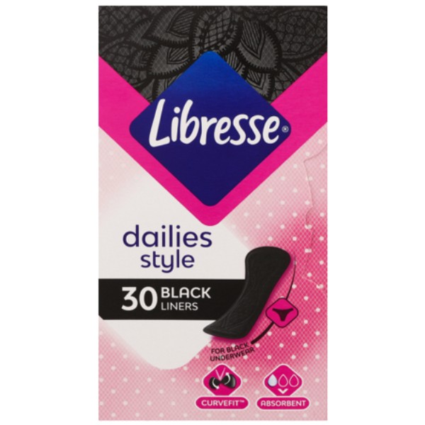 Прокладки ежедневные "Libresse" черные 30шт