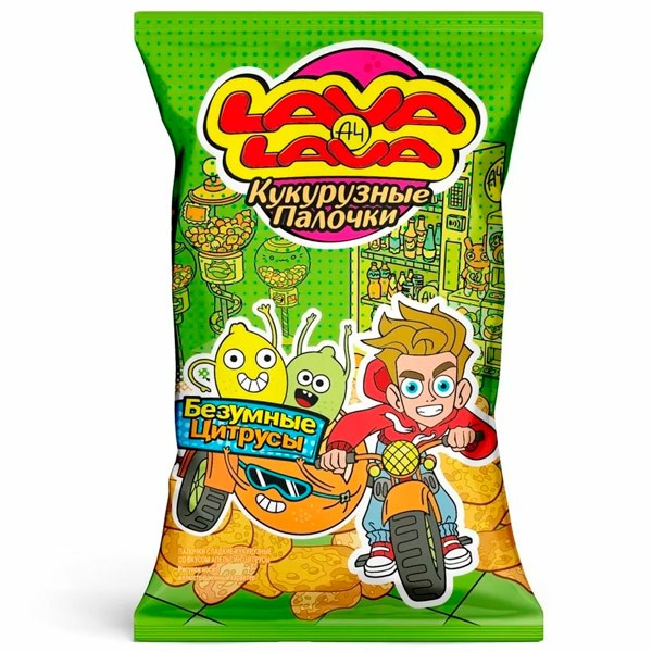 Corn sticks "Lava Lava" citrus 50g