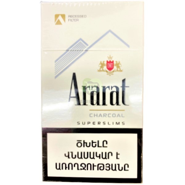 Cigarettes "Ararat" Charcoal Superslims 20pcs