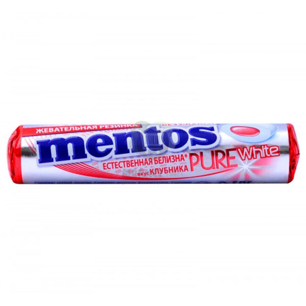 Chewing gum "Mentos" with strawberries