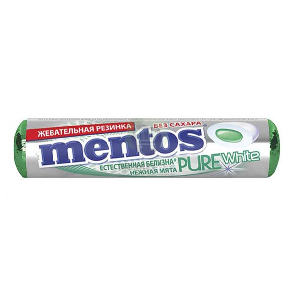 Жевательная резинка "Mentos" нежная мята 15 гр.