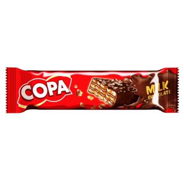 Wafers "Copa" with milk chocolate 40g