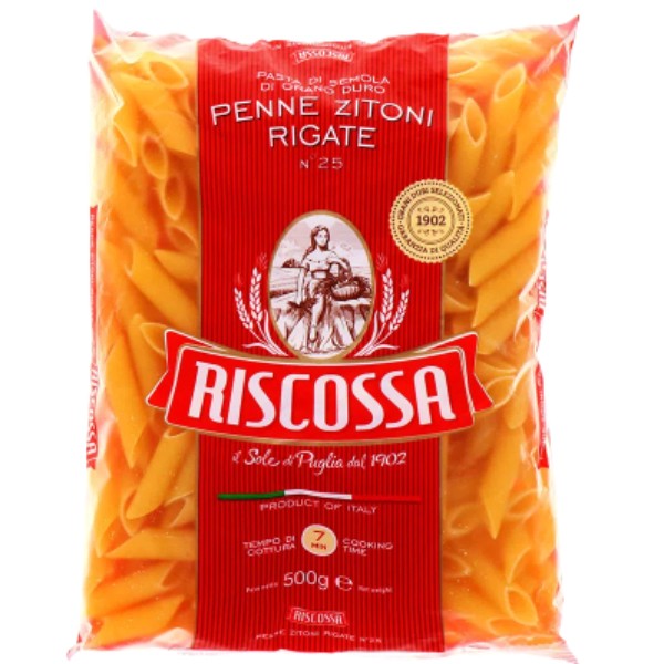 Pasta "Riscossa" Penne Zitoni Rigate №25 500g