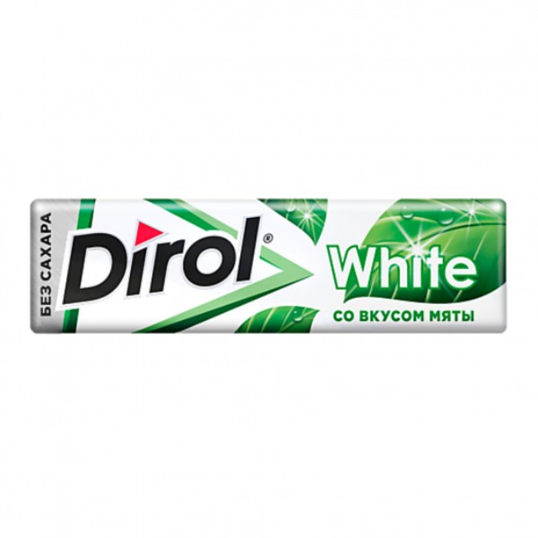 Chewing gum "Dirol" with mint flavor