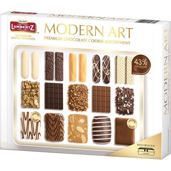 Шоколадная коллекция "Lambertz Modern Art" 500г