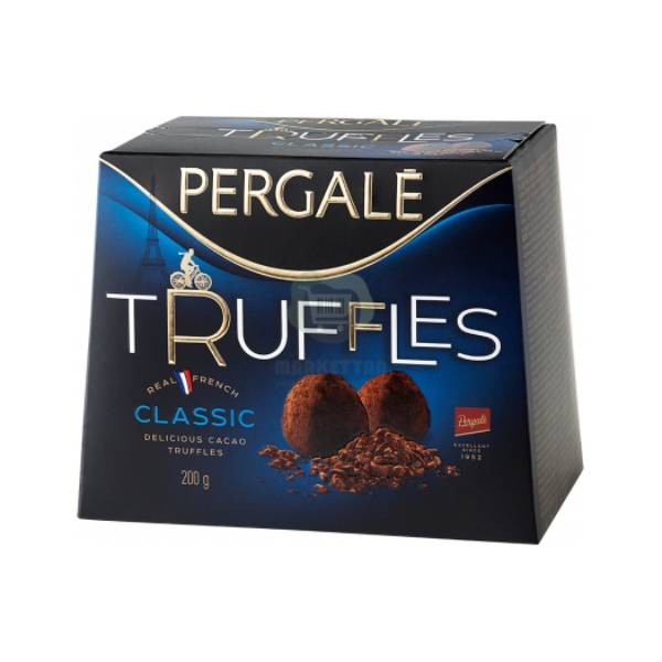 Կոնֆետների հավաքածու «Pergale» Truffles դասական 200գ