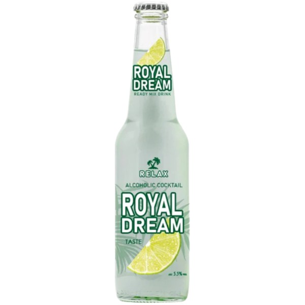 Напиток "Relax" Royal dream слабоалкогольный газированный ароматизированный 5.5% 0.33л